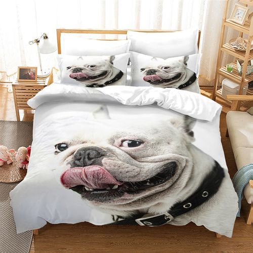 动物印花三件套 工厂涤纶床单被套可 春季新款热卖四件套