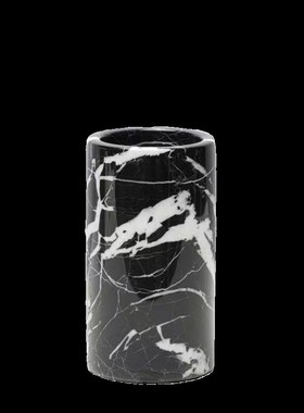 现代简约几何不规则大理石摆件售楼部样板间桌面花瓶软装装饰品