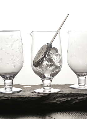 BARSOUL日式加厚款高脚调酒搅拌杯MixingGlass鸡尾酒混合杯800ml