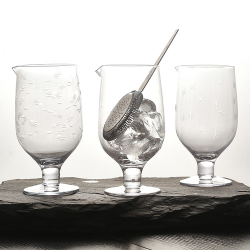 BARSOUL日式加厚款高脚调酒搅拌杯MixingGlass鸡尾酒混合杯800ml