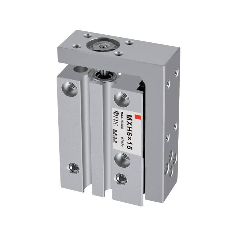 高精密度直线导轨七字型滑台气缸MXH亚德客型HLH6/10/16-10/20/30