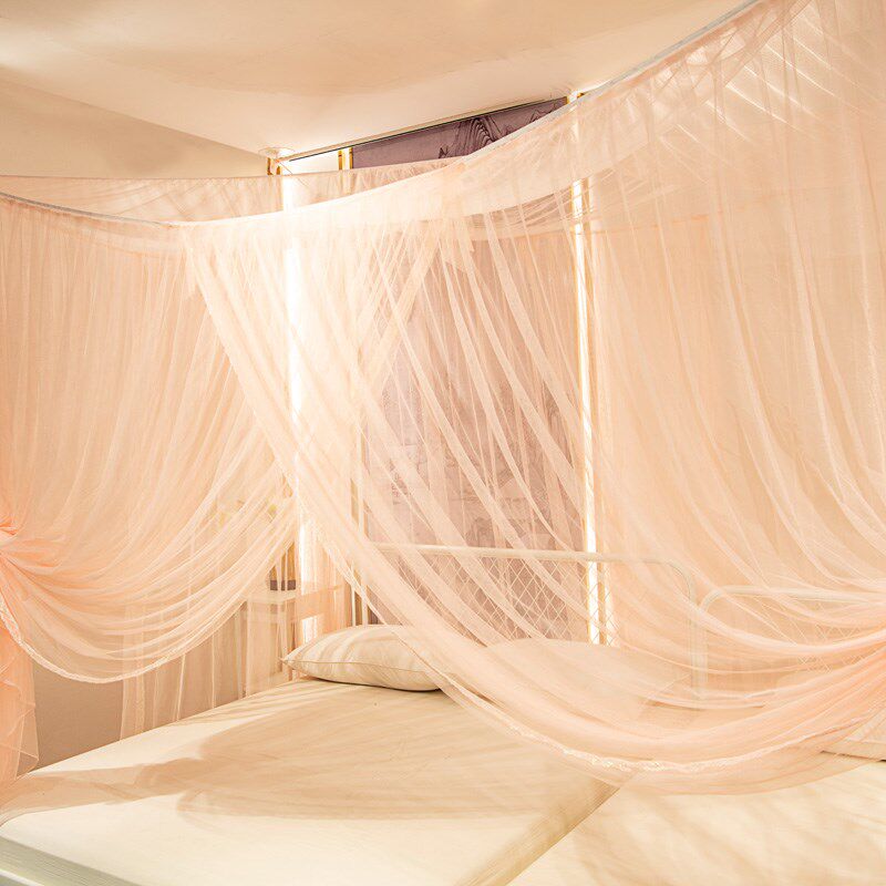 定做蚊帐无需支架老式吊顶挂式家用卧室J加大加宽拼接床榻榻米炕