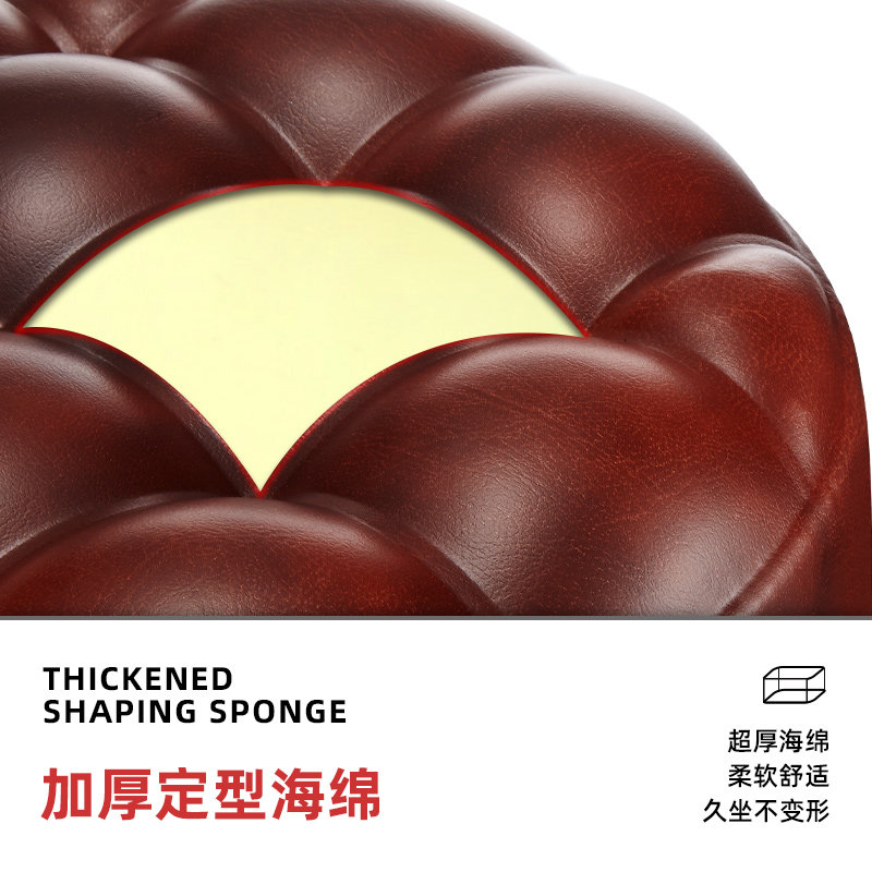 升降凳子美容凳带滑轮理发店旋转凳子美容院专用美容凳靠背美甲凳