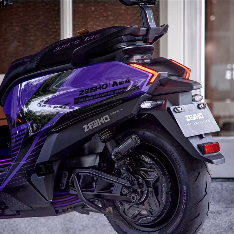 极核ae4车膜极j致精品紫色全车贴纸全车版画拉花保护膜改装AE4定