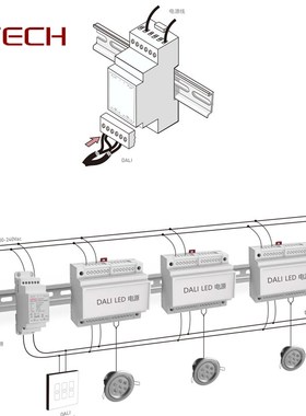 LTECH雷特DALI 总线电源/调光器