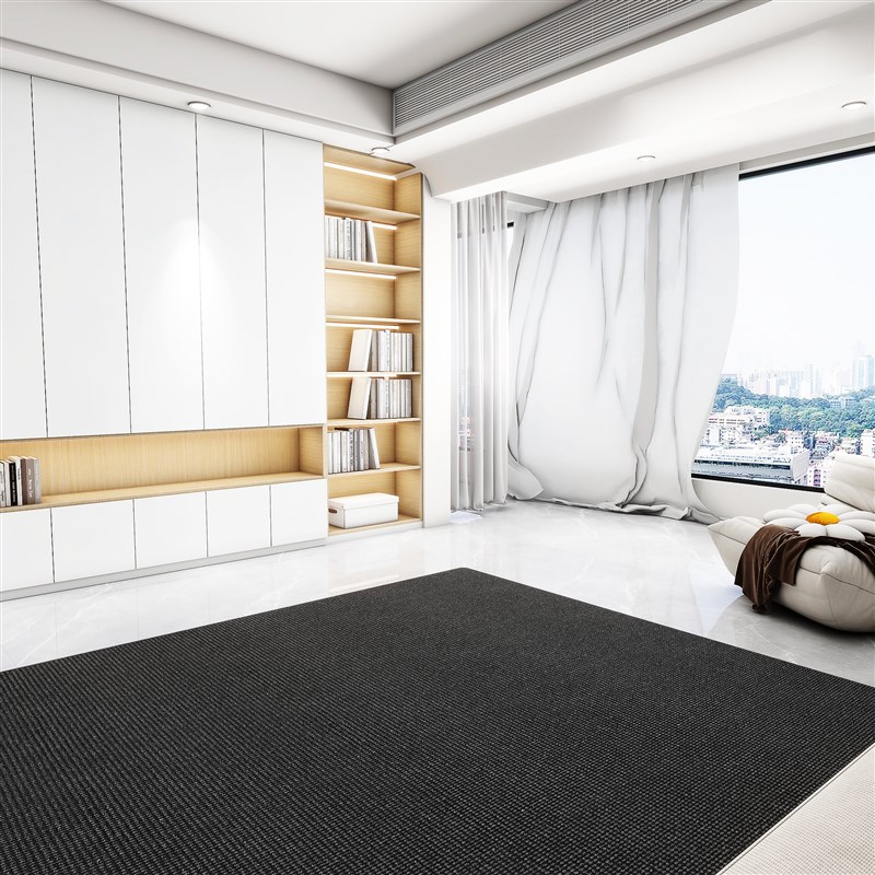 2024新款耐脏易打理纯色免y洗客厅地毯高级沙发茶几毯素色轻奢简