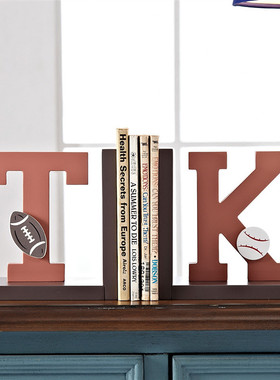 创意字母OK书挡摆件书靠家居装饰品书架书房书立儿童Y卧室桌面摆