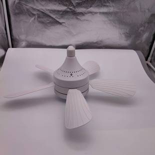 新款五叶风扇灯三色调光三档调速小型吊扇灯餐台车库灯泡风扇