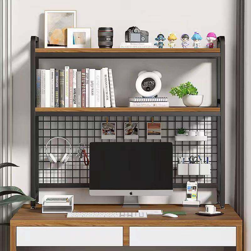 桌面书桌网格架子宿舍桌上洞洞板收纳书架电脑办公桌带层架置物架,金属材料及制品,金属加工件/五金加工件,淘宝优惠券,粉丝福利购,淘宝优惠卷