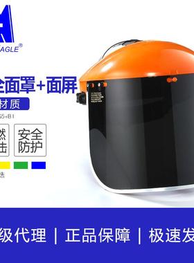 蓝鹰抗紫外线安全面罩防液体泼溅FC48G5+B1组合防弧光