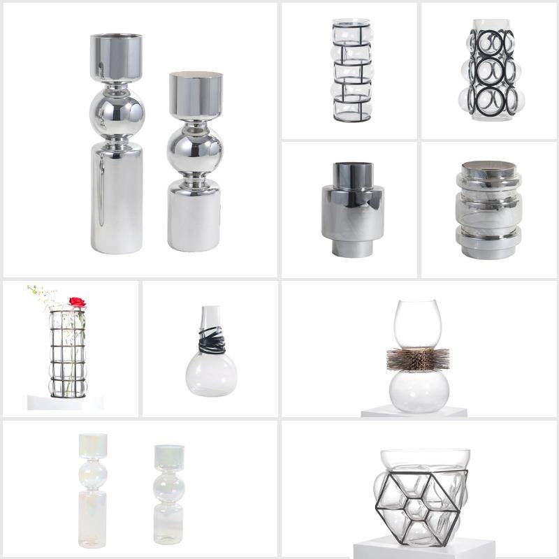 梵茜创意抽象玻璃花器插真花水培花瓶样板房客厅桌面装饰品摆件,纺织面料/辅料/配套,纺织机械配件,淘宝优惠券,粉丝福利购,淘宝优惠卷