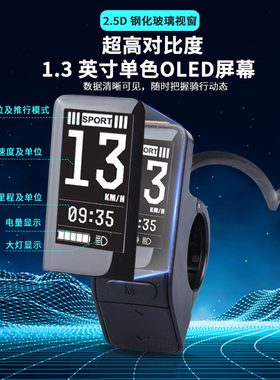 八方中置电机彩色r码表一体式迷你仪表SW102