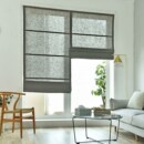 中式 罗马帘飘窗卧室升降百叶半遮窗帘窗户L折帘办公室全遮卷帘厨