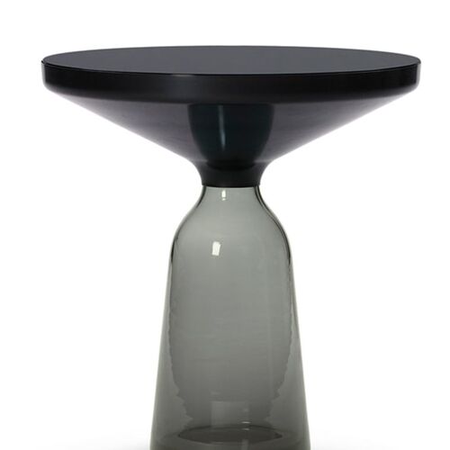 现货速发时尚个性玻璃p小茶几简约轻奢样板房客厅沙发边几圆形金