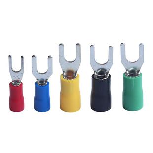 紫铜绝缘冷压端子SV1.25 U型接线端子3.55.5叉型 3.2sv2