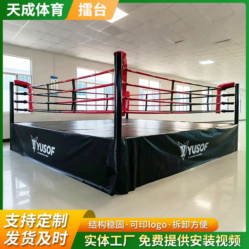 拳击台 自由搏击标准拳击台双人拳击训练格斗擂台武术摔跤拳击台