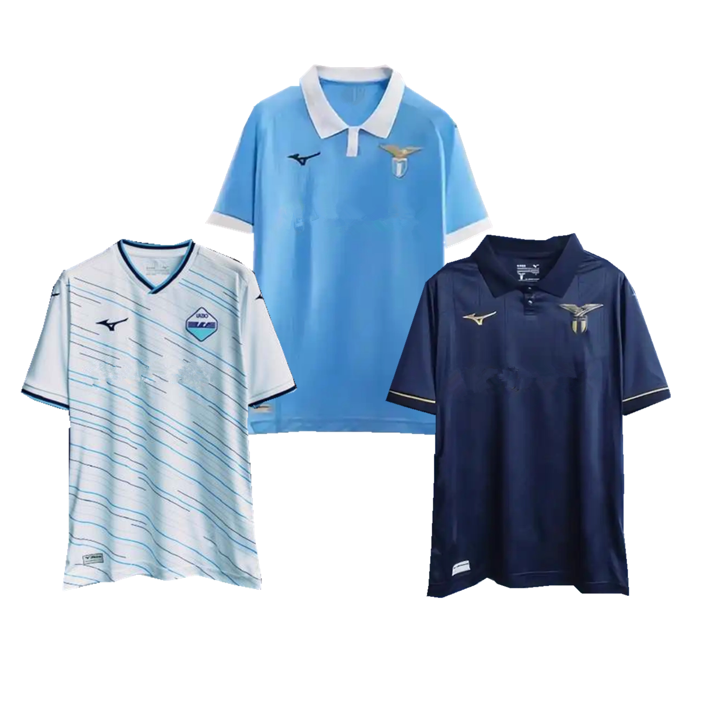 thumbnail for Serie a 2627 Lazio Jersey Home and Away No. 10 Zaccani No. 11 Isakson No. 24 Taylor Football Uniform