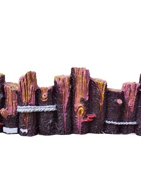 户外花园庭院摆件仿真树桩围栏树脂田园木头装饰园U林花圃院子摆