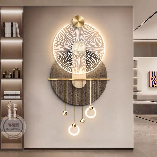 轻奢意式玄关装饰画o极简高级感客厅走廊过道挂画立体入户门壁画