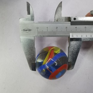 35mm大号玻璃珠弹珠工艺用品装饰珠玻璃球老人按摩彩色球40个25元