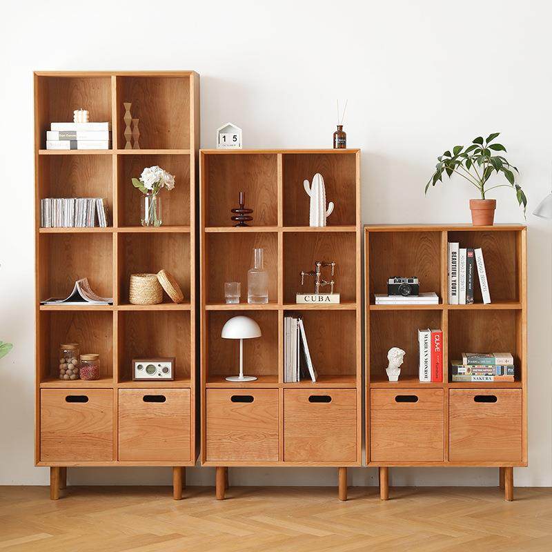 严选樱桃木实木落地书架日式简约格子柜小户型北欧书柜客厅置物架,金属材料及制品,金属加工件/五金加工件,淘宝优惠券,粉丝福利购,淘宝优惠卷