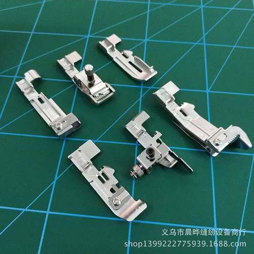 JULI/重机家用多功能包缝机拷边机压脚6件套装拷边机压脚缝纫压脚