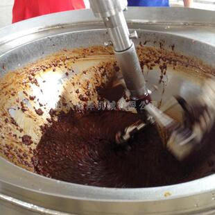 猴菇豆豉油辣酱炒锅平底多爪行星搅拌炒料机全自动炒酱设备