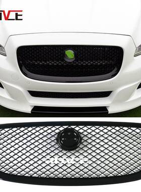 适用于捷豹2010-2015XJ中网电镀中网亮黑碳纤维中网C2D45764