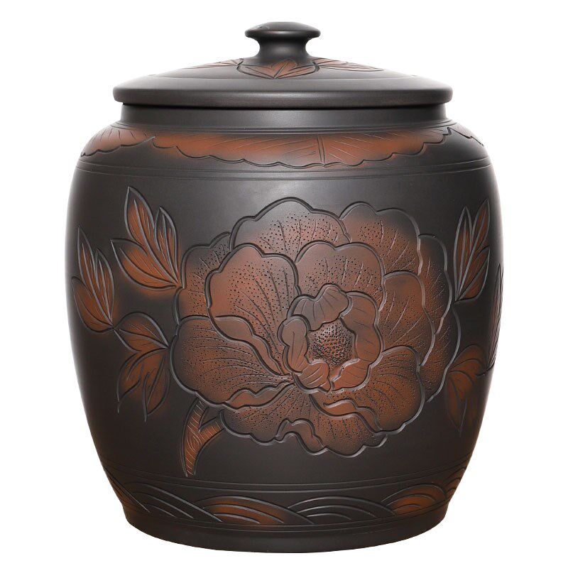 水缸陶瓷水罐纯净水桶中式茶桌蓄水桶储水用泡茶老式饮水抽水大号