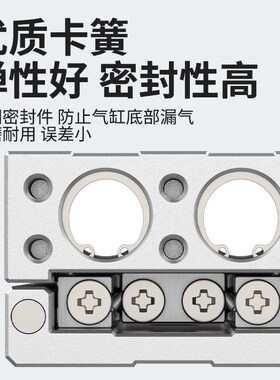 气动滑台气缸HeLS8/16/20/25-30-40-125-150BF双轴小型缓冲可调MX