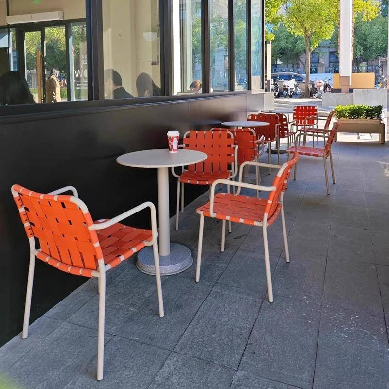 户外桌椅庭院露台餐厅花园民宿防水防晒藤椅咖啡厅休闲外摆餐桌椅