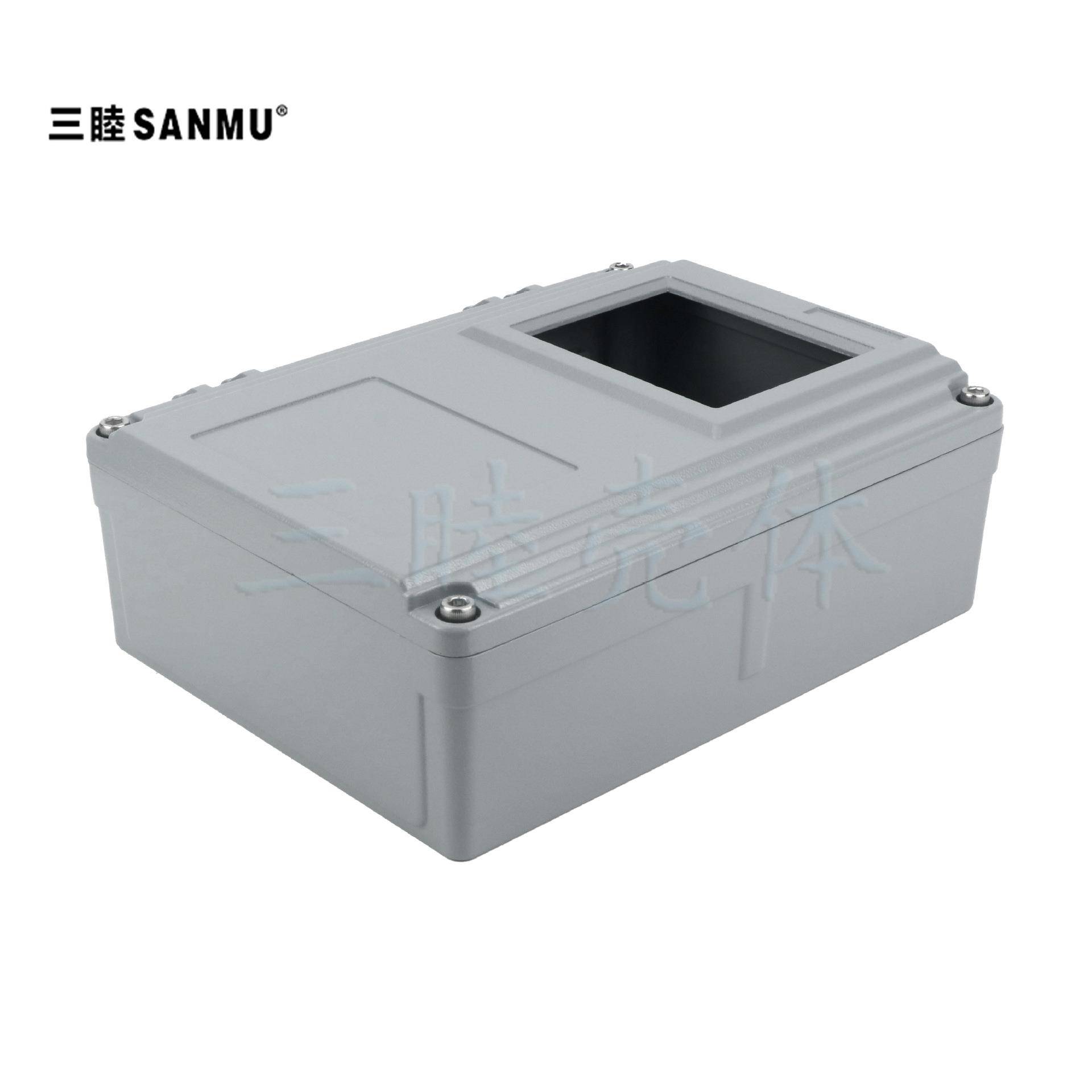 仪表机箱 带显示窗口外壳 翻盖式铸铝防水盒FA15-1：250*185*88MM