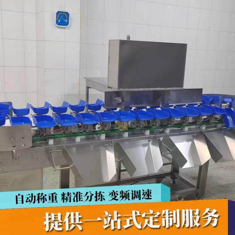 精密重量分拣机鸡鸭鹅肉副产品高精度自动称重分选零食蛋类分级机