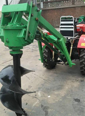 后驱动种树挖坑机 挖树洞机 栽树地钻机 垂直打孔立柱机