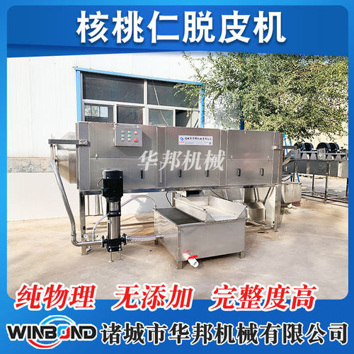 新疆阿克苏核桃仁去皮机 纯物理清洗核桃仁脱皮机 支持来厂试机