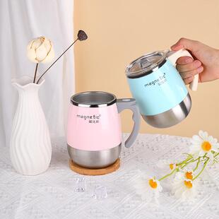 大肚高颜值搅拌杯磁吸充电款自动搅拌杯不锈钢转子早餐牛奶电动杯