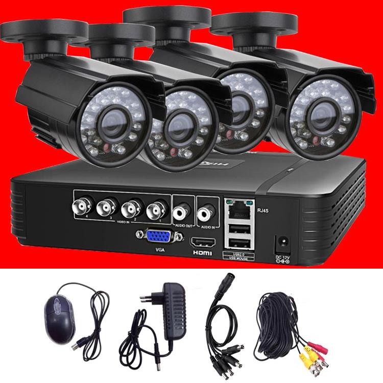 ahd dvr kit 4CH 720P/1080P AHD监控主机 监控系统集成 安防器材