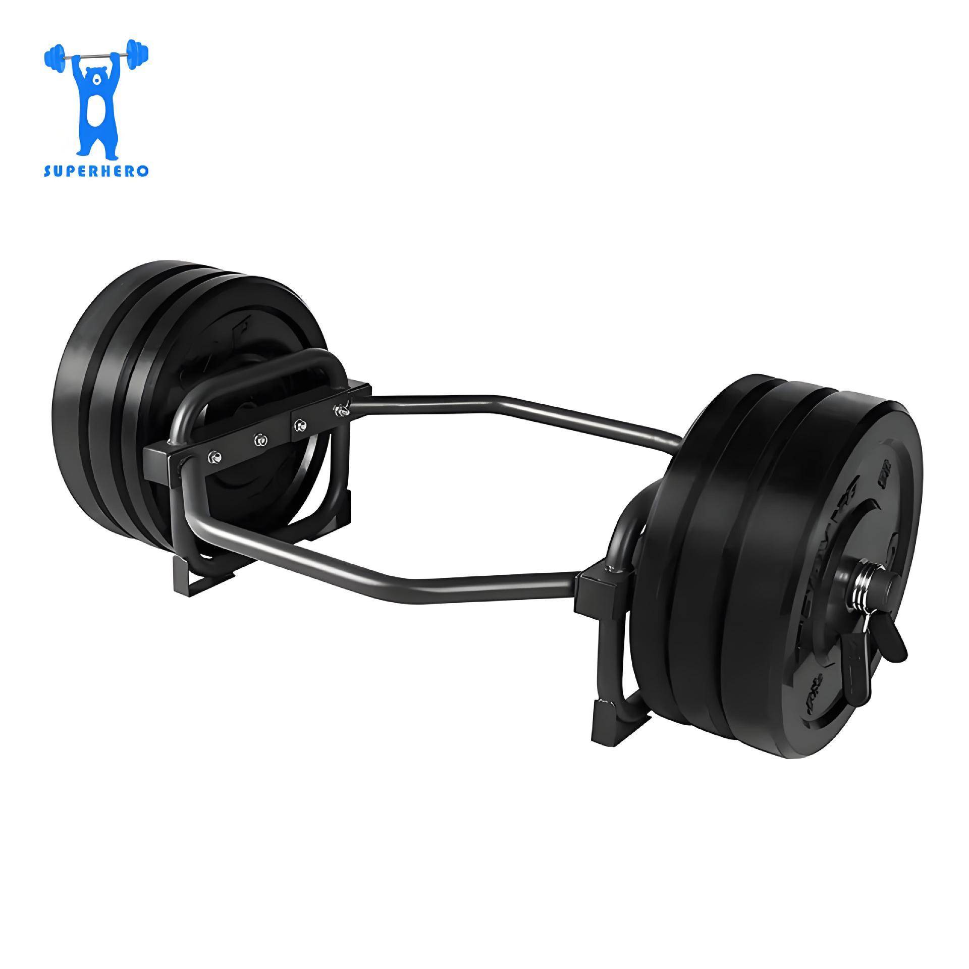 厂家六角大环形奥杆深蹲硬拉环形杠铃杆健身器材商用家用