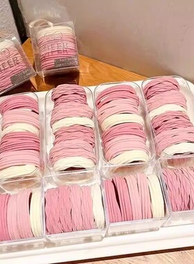 发圈橡皮筋高端圈扎高马尾家用发圈高马尾发绳扎头发发绳简约