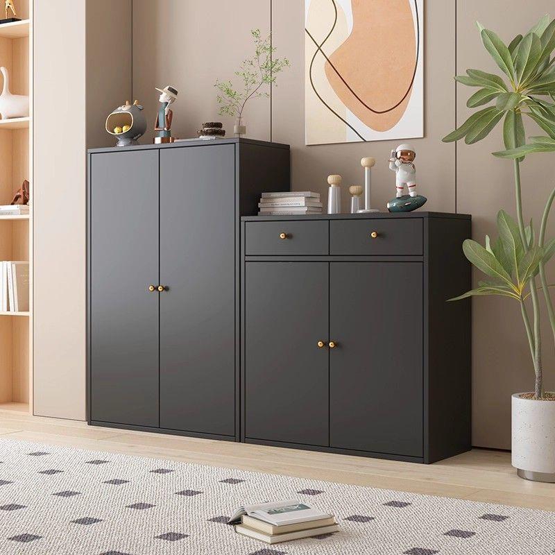 钢制多层大容量置物柜收纳柜书柜家用客厅餐边柜落地储物柜