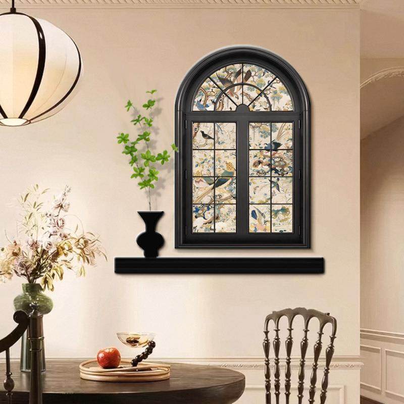 CS-015法式中古风玄关装饰画走廊过道仿真绿植客厅餐厅挂画