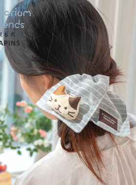 联名HAPiNS大肠发圈女丸子头夏季头绳绿色皮筋日系2025新款发饰