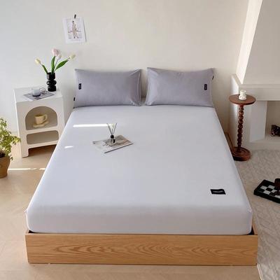 全棉床笠单件100纯棉床罩简约纯色席梦思床垫床套1.5m1.8米保护罩