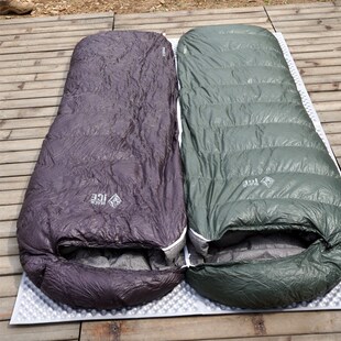 黑冰鹅羽绒睡袋E700成人户外E400信封E1000露营野营便携隔脏拼接
