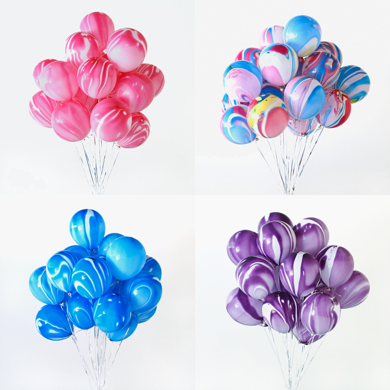 加厚珠光气球结婚房装饰儿童周岁生日布置100个开业亚光汽球
