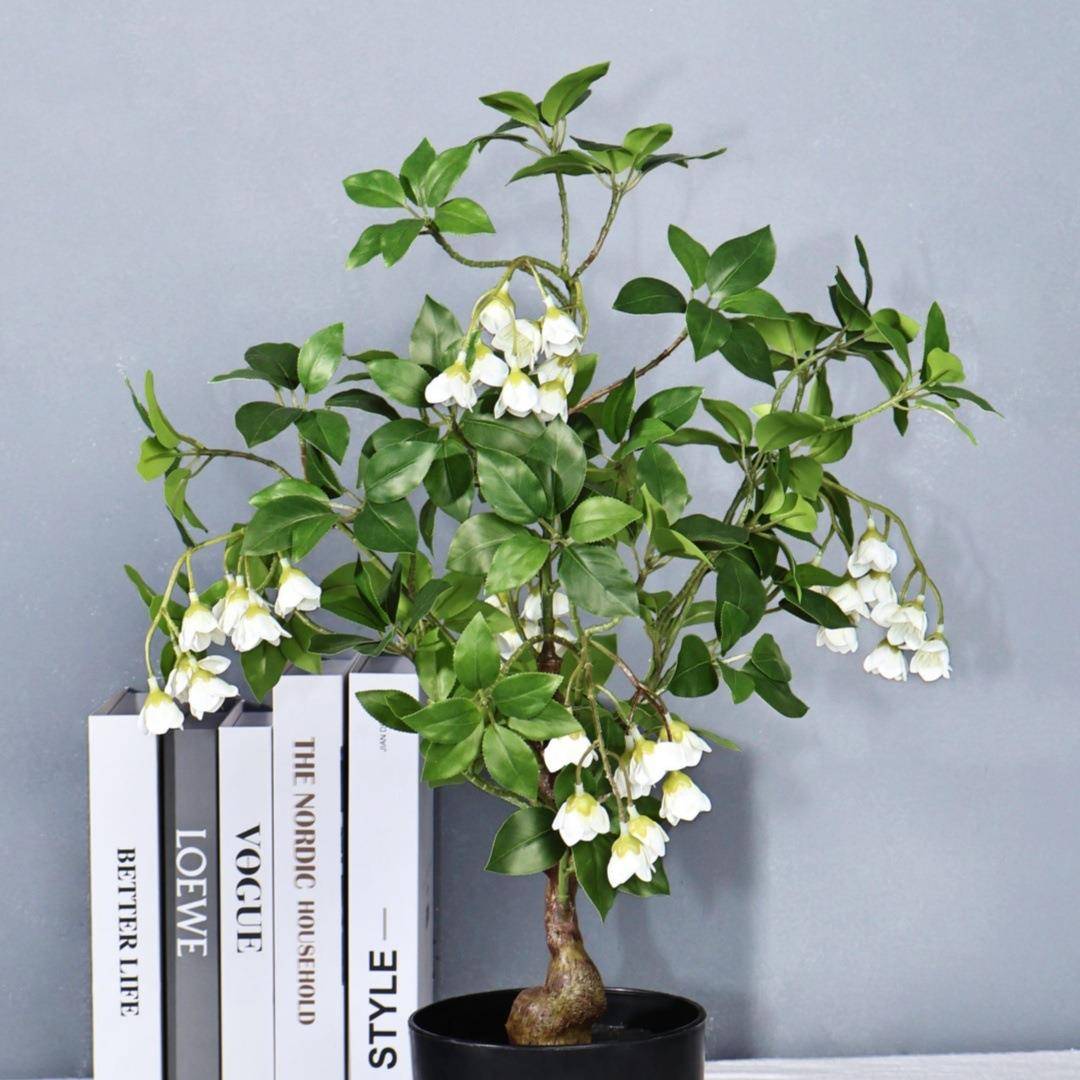 吊钟龟背叶芋叶仿真绿植盆栽室内装饰绿色植物造景软装植物仿真树