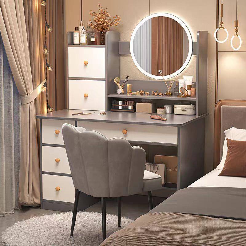 现代简约卧室梳妆台化妆柜主卧化妆镜化妆台小户型网红小型化妆桌