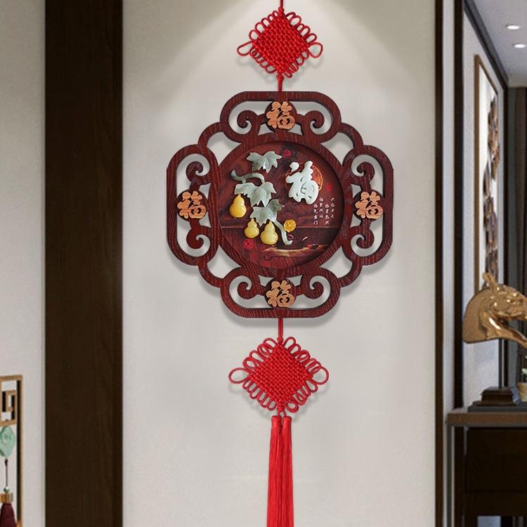 高端款墙上玄关墙面装饰品福字入户门挂饰墙上电视墙两边客厅挂件