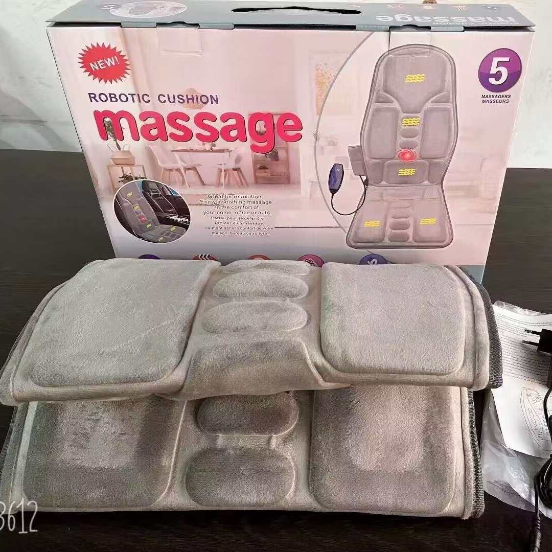 汽车按摩坐垫 车用家用全身颈椎按摩器 加热按摩垫靠垫 按摩座垫