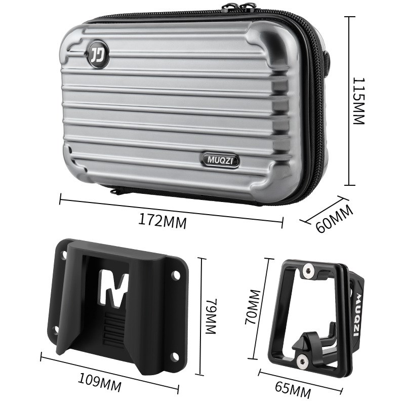 折叠自行车小布前货架安装猪鼻扣底座托适配器车包车筐行大配件